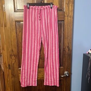 Striped Pink Pajama Pants